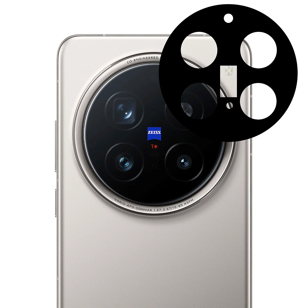 Gehärtetes Glas für die Kamera für Vivo X200 Pro, Bizon Glass Lens, 2 Stück - Image 5