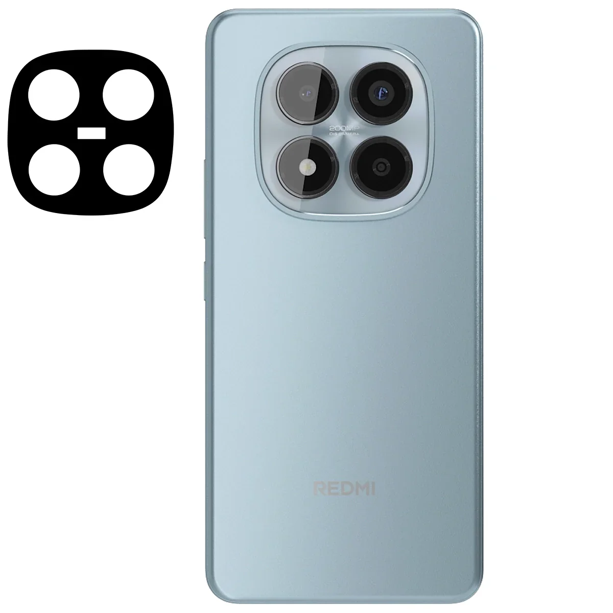 Gehärtetes Glas für die Kamera für Xiaomi Redmi Note 15 Pro 4G, Bizon Glass Lens, 2 Stück - Image 2