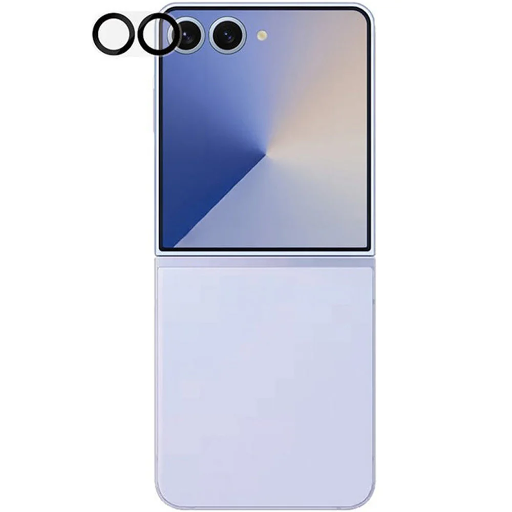 Gehärtetes Glas für die Kamera für Galaxy Z Flip7, PanzerGlass PicturePerfect Camera Lens Protector, Schwarz-Transparent - Image 3