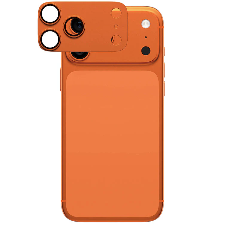 Gehärtetes Glas für die Kamera PanzerGlass Fender Camera Protector für iPhone 17 Pro Max, Orange - Image 6