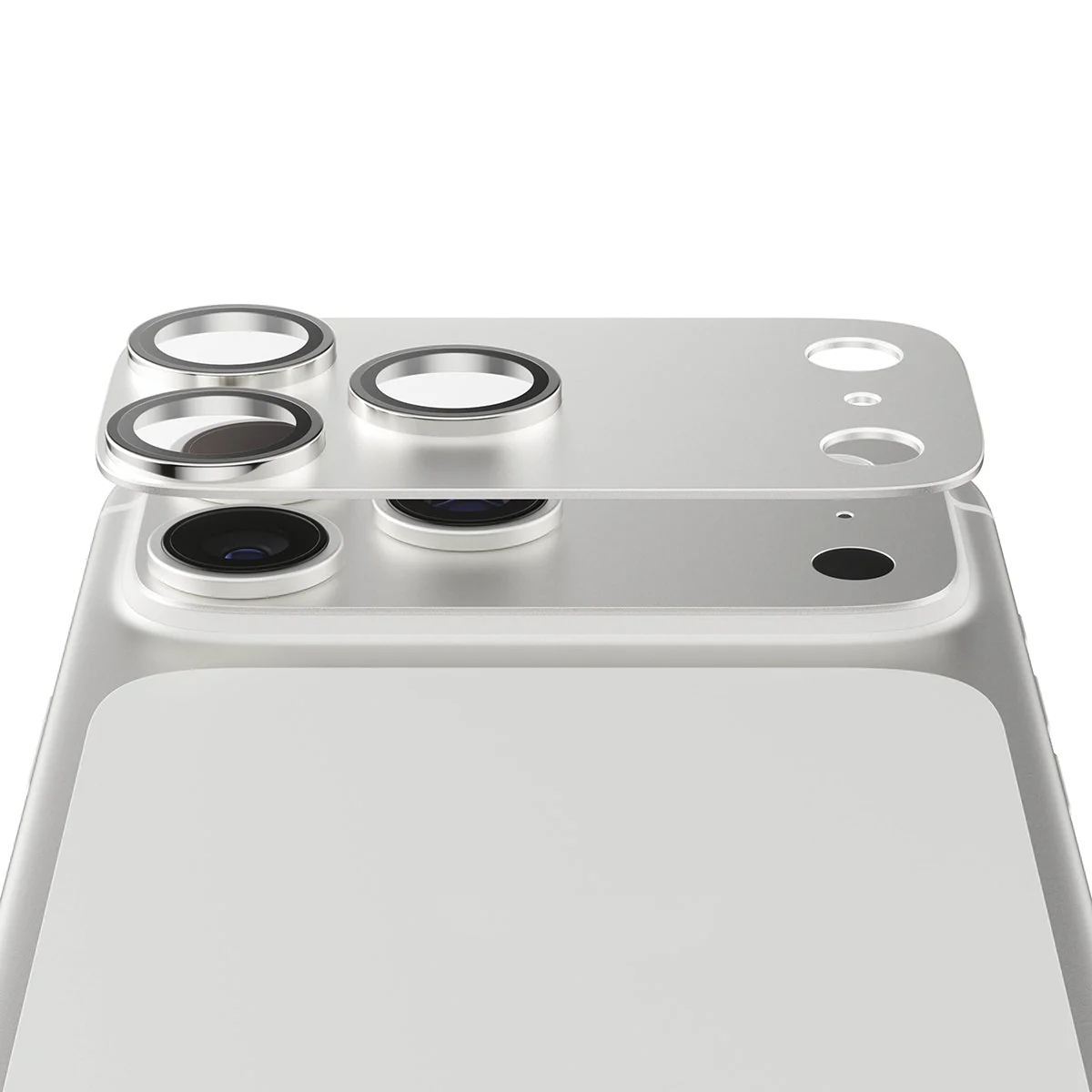 Gehärtetes Glas für die Kamera PanzerGlass Fender Camera Protector für iPhone 17 Pro, Silbern - Image 5