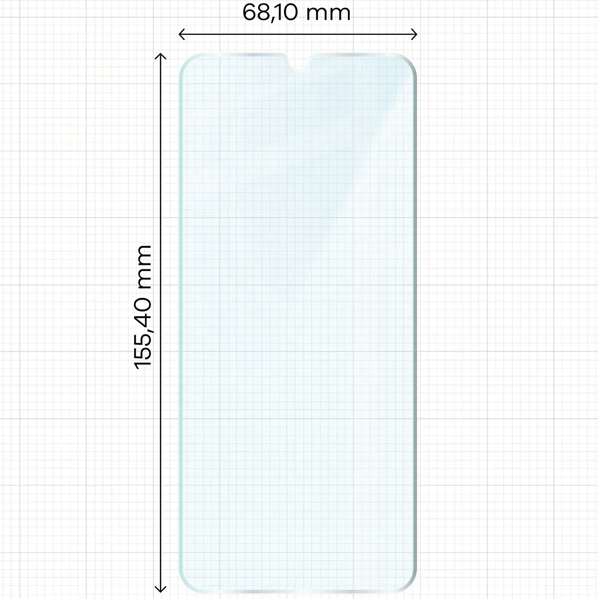 Gehärtetes Glas für Galaxy A23 4G / 5G, Bizon Glass Clear Duo, 2 Stück - Image 2