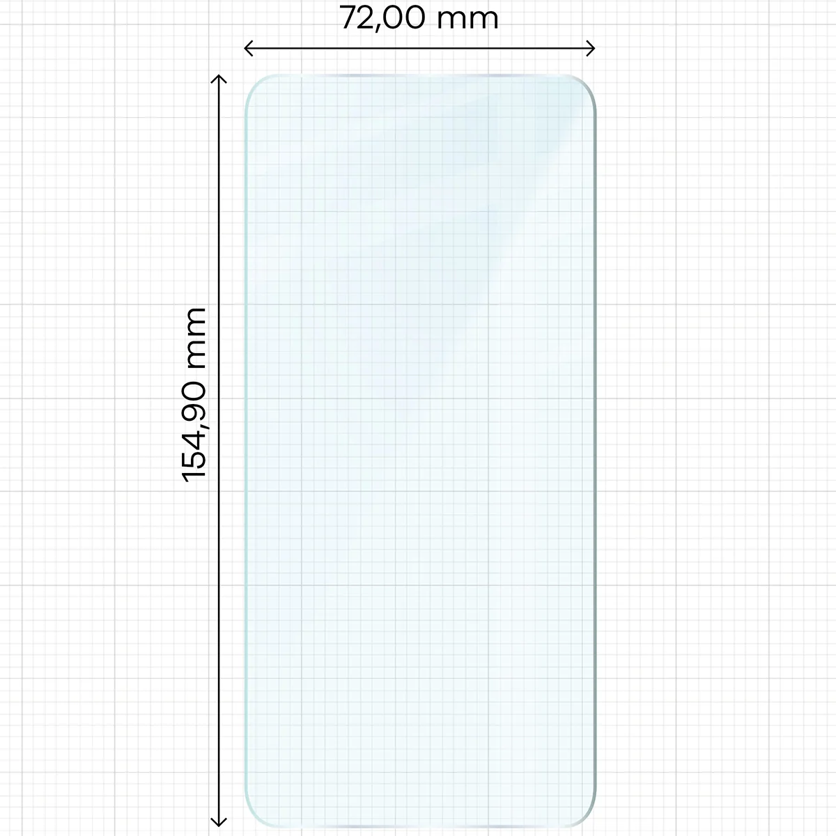 Gehärtetes Glas für Galaxy A34 5G, Bizon Glass Clear Duo, 2 Stück - Image 2