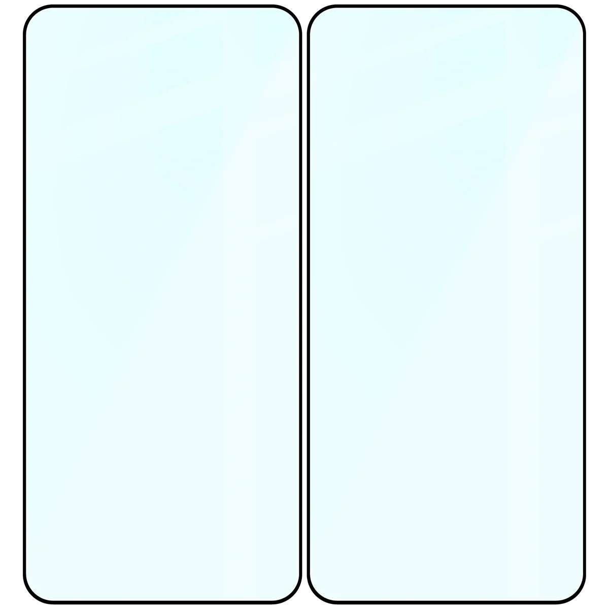 Gehärtetes Glas für Galaxy A57 5G, Bizon Glass Edge Duo, Schwarzer Rahmen, 2 Stück - Image 4