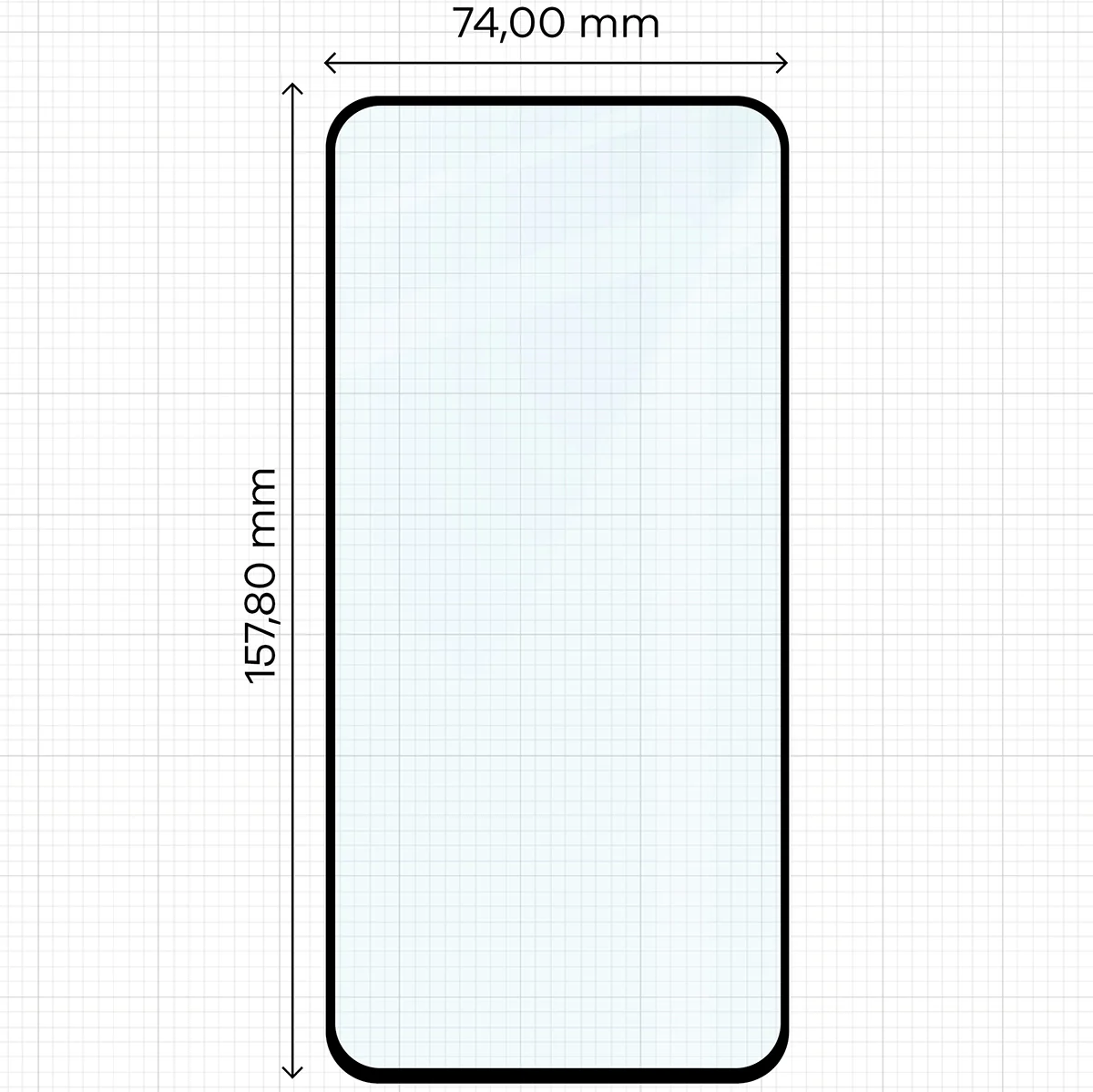 Gehärtetes Glas für Galaxy M35 5G / A35 5G / A55 5G, Bizon Glass Edge Duo, Schwarzer Rahmen, 2 Stück - Image 2