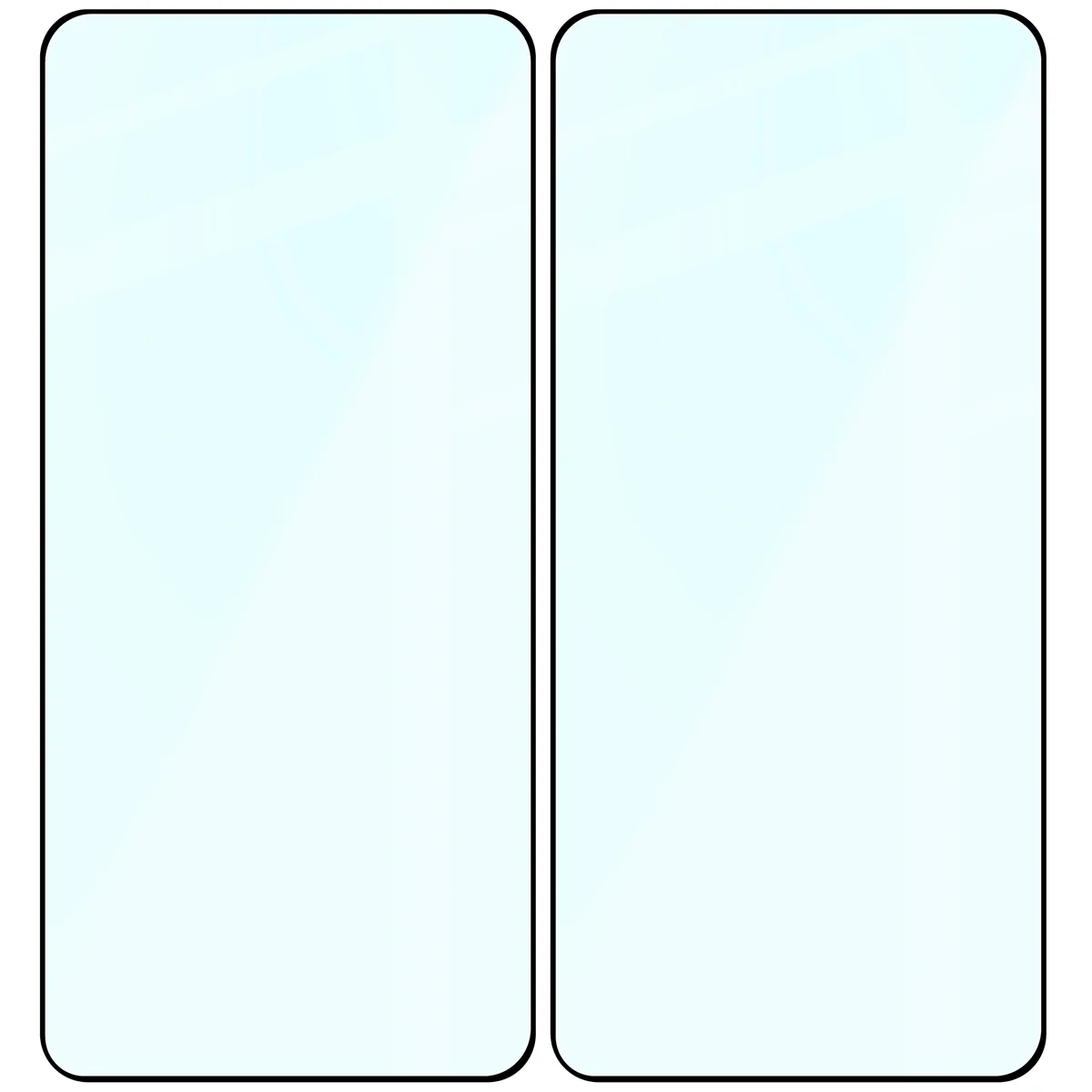 Gehärtetes Glas für Galaxy S25 Plus / S24 Plus, Bizon Glass Edge Duo, Schwarzer Rahmen, 2 Stück - Image 4