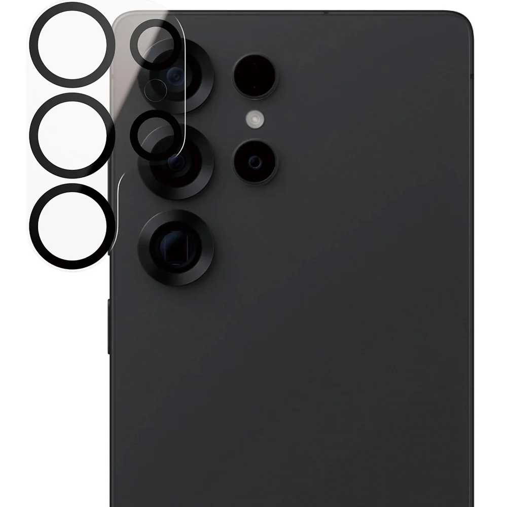 Gehärtetes Glas für Galaxy S25 Ultra, PanzerGlass PicturePerfect Camera Lens Protector, Schwarz