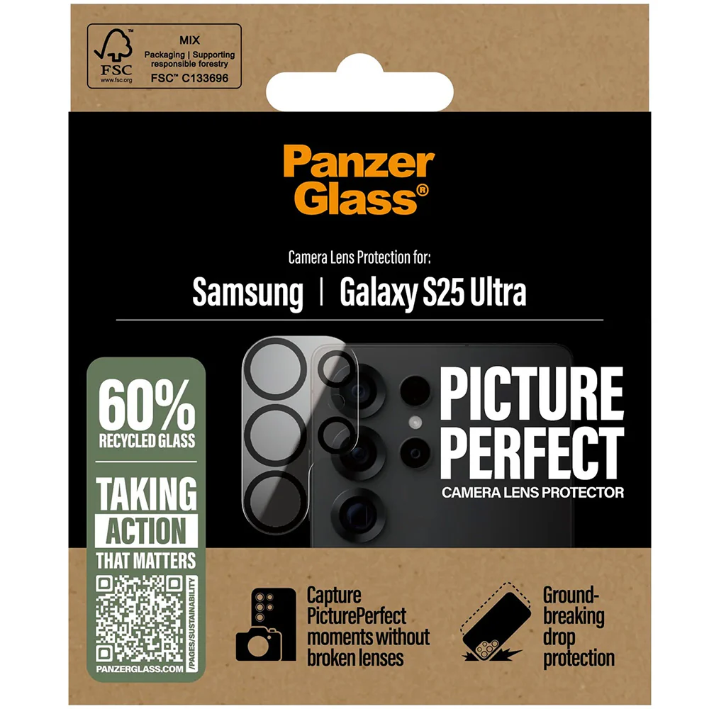 Gehärtetes Glas für Galaxy S25 Ultra, PanzerGlass PicturePerfect Camera Lens Protector, Schwarz - Image 6