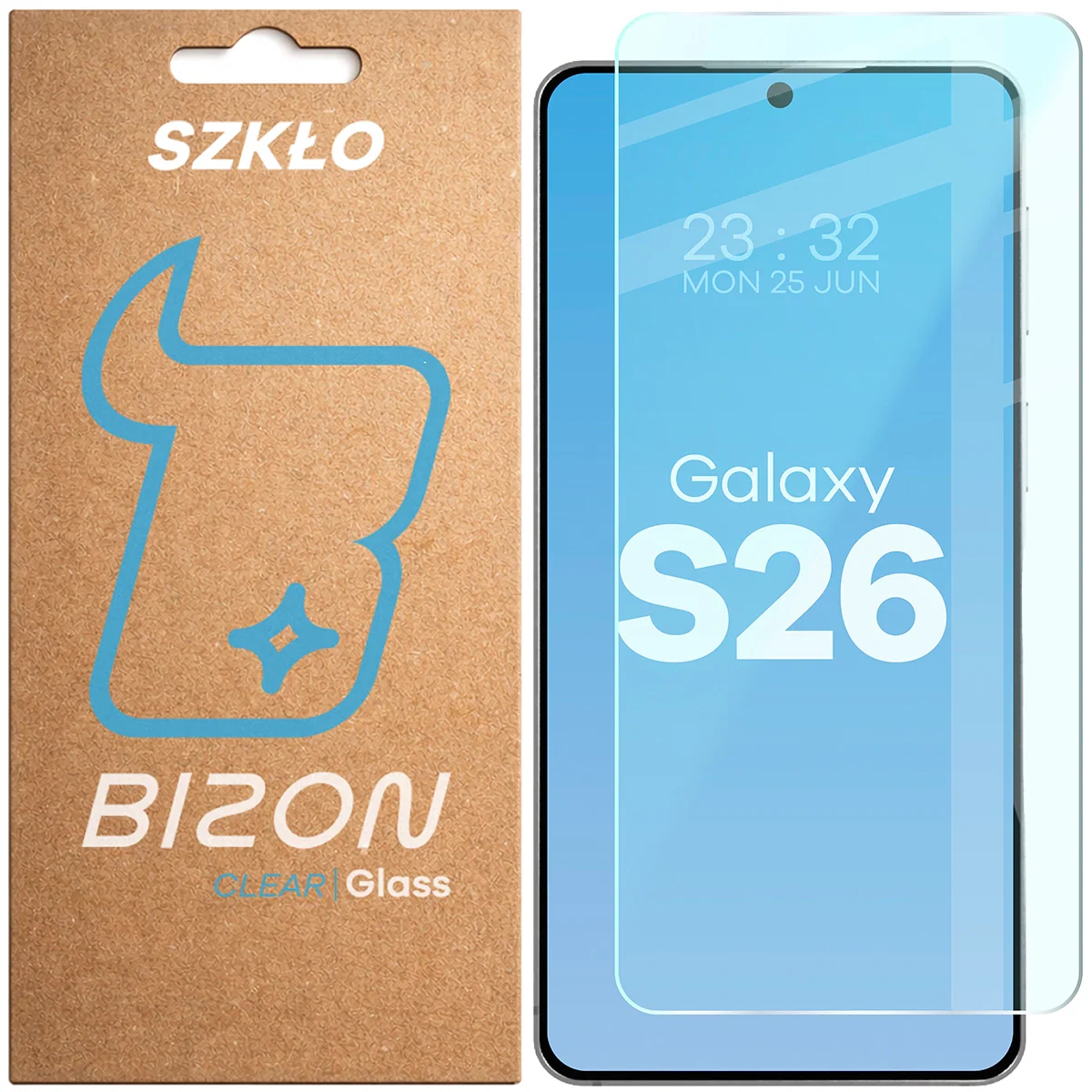 Gehärtetes Glas für Galaxy S26, Bizon Glass Clear