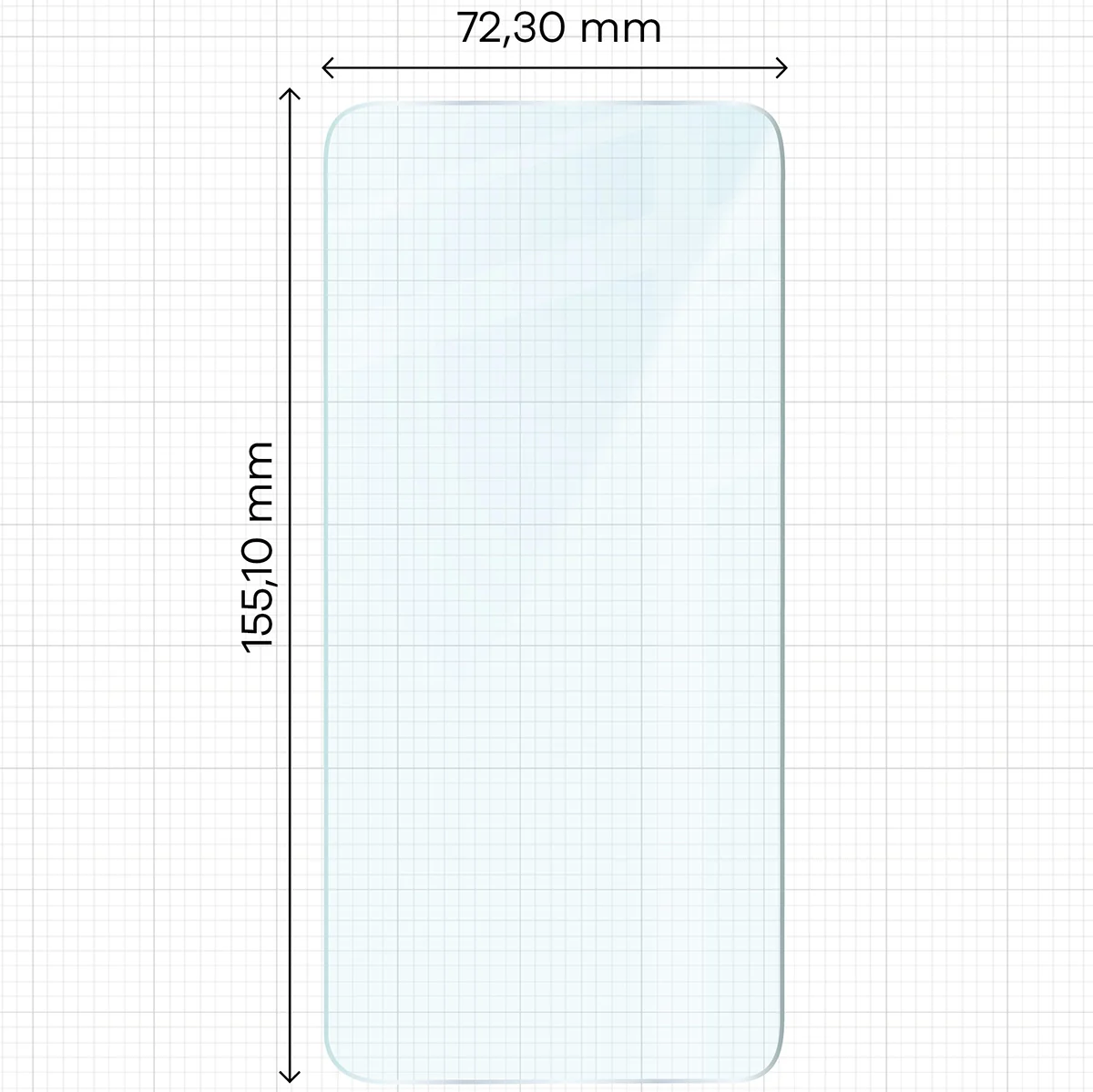 Gehärtetes Glas für Galaxy S26 Plus / S25 Edge, Bizon Glass Clear - Image 2