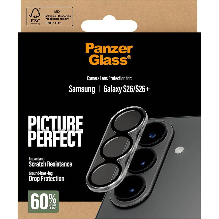 Gehärtetes Glas für Galaxy S26 Plus / S26, PanzerGlass PicturePerfect Camera Lens Protector, Transparent - Image 3