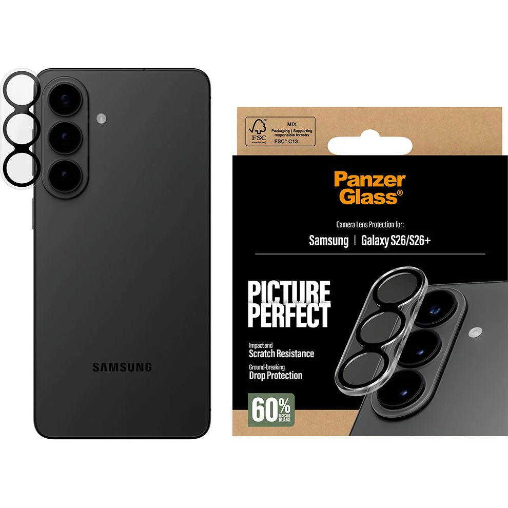 Gehärtetes Glas für Galaxy S26 Plus / S26, PanzerGlass PicturePerfect Camera Lens Protector, Transparent - Image 5