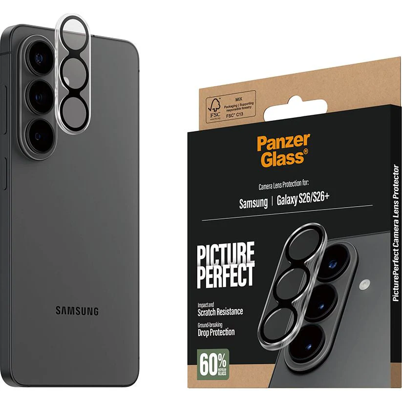 Gehärtetes Glas für Galaxy S26 Plus / S26, PanzerGlass PicturePerfect Camera Lens Protector, Transparent - Image 6
