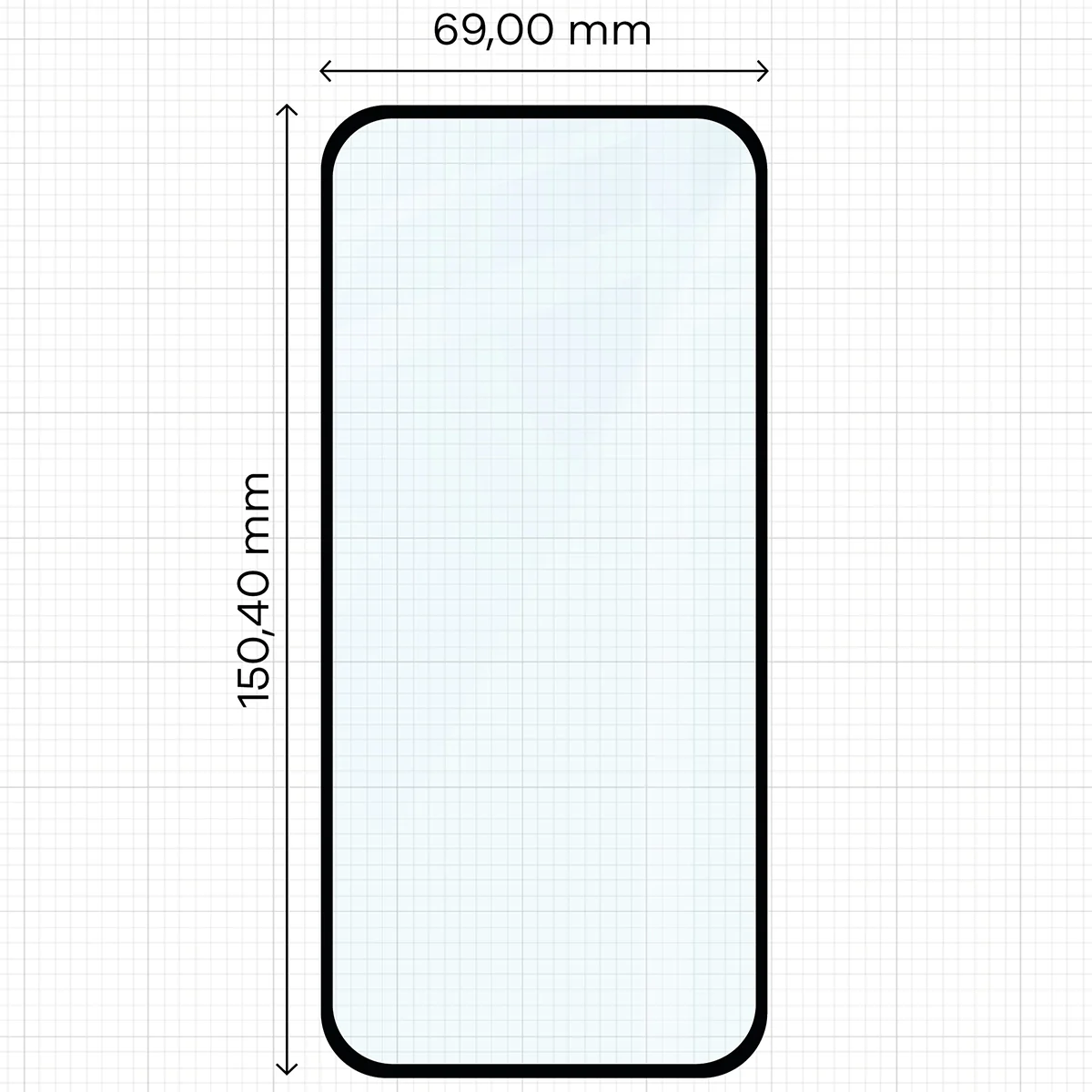 Gehärtetes Glas für Google Pixel 9a, Bizon Glass Edge Duo, Schwarzer Rahmen, 2 Stück - Image 2