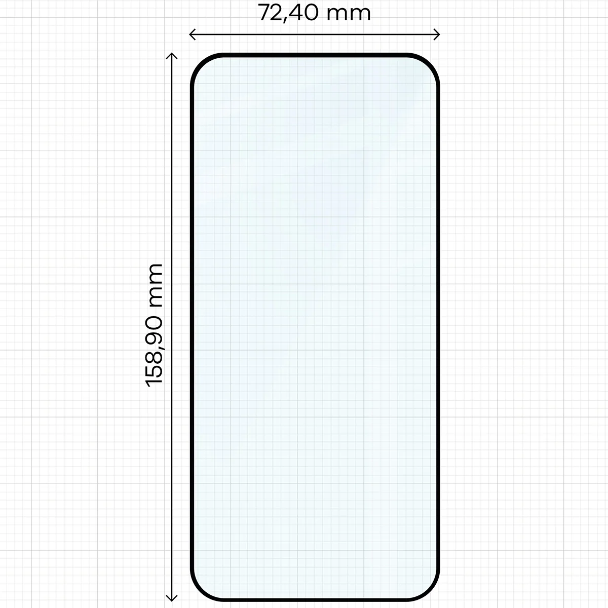Gehärtetes Glas für Honor Magic8 Lite, Bizon Glass Edge, Schwarzer Rahmen - Image 2