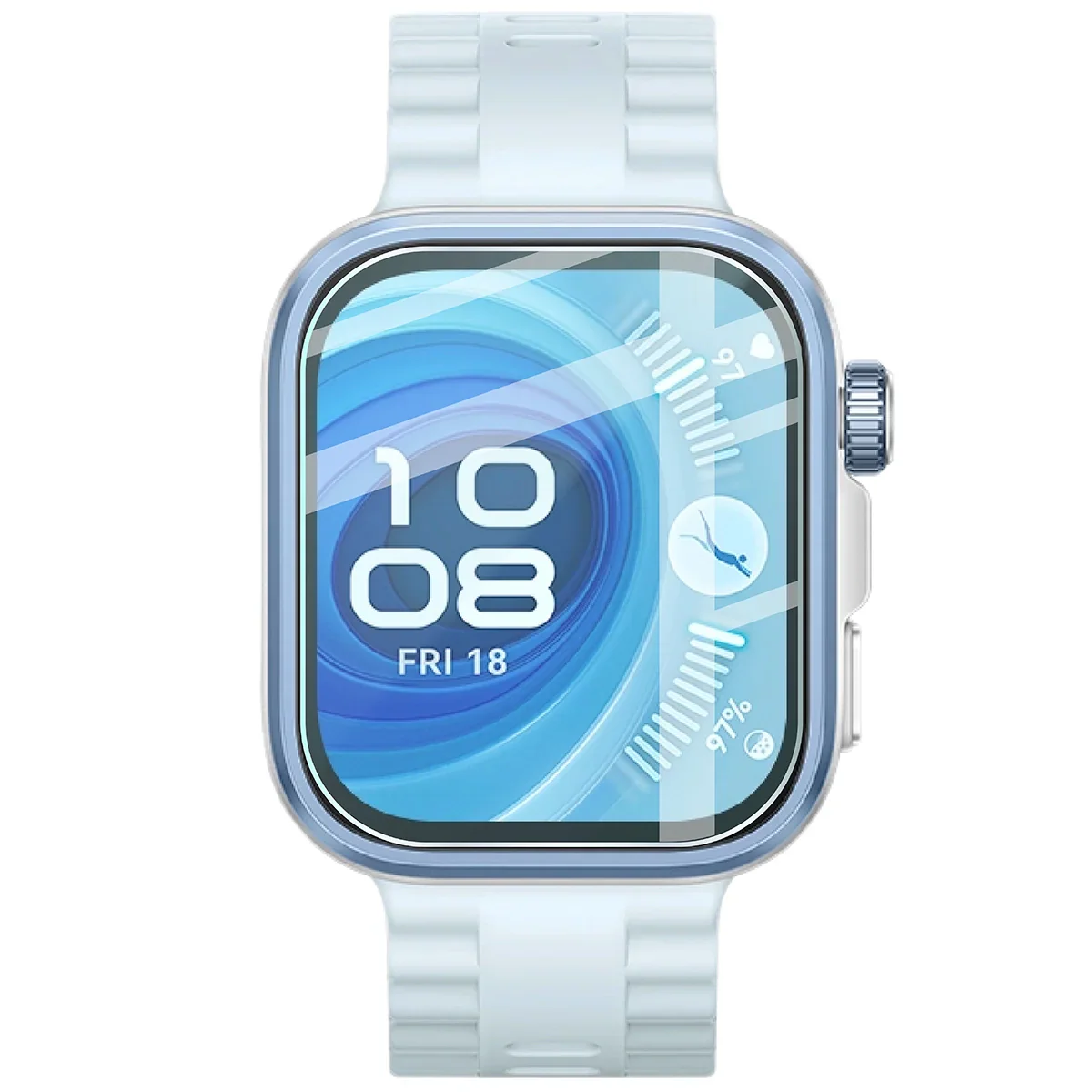 Gehärtetes Glas für Huawei Watch Fit 4 Pro, Bizon Glass Watch Clear, Transparent - Image 2