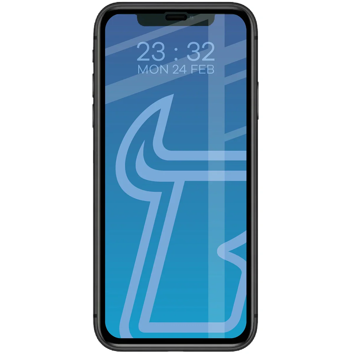 Gehärtetes Glas für iPhone 11 / Xr, Bizon Glass Edge Duo, Schwarzer Rahmen, 2 Stück - Image 3