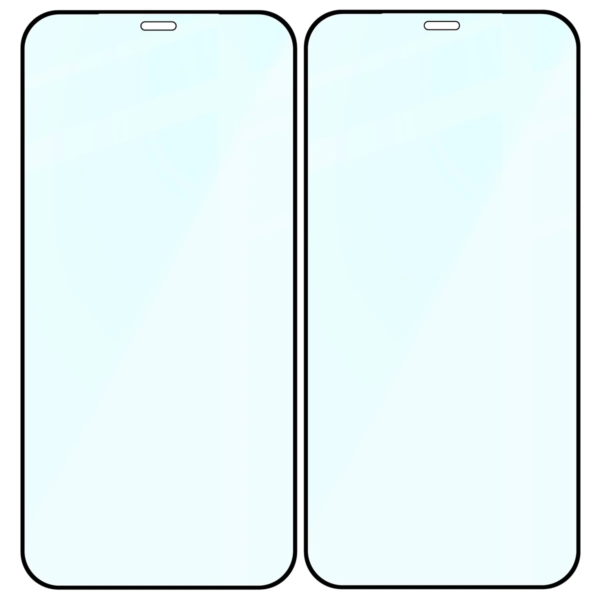 Gehärtetes Glas für iPhone 12 / 12 Pro, Bizon Glass Edge Duo, Schwarzer Rahmen, 2 Stück - Image 4