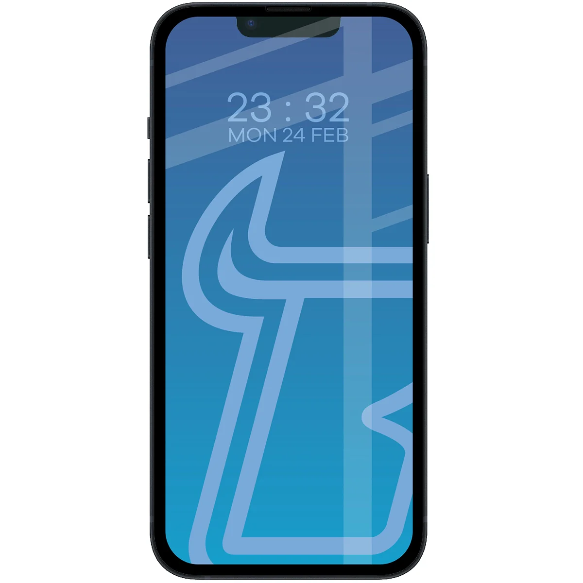 Gehärtetes Glas für iPhone 17e / 16e / 14 / 13 Pro / 13, Bizon Glass Edge Duo, Schwarzer Rahmen, 2 Stück - Image 3