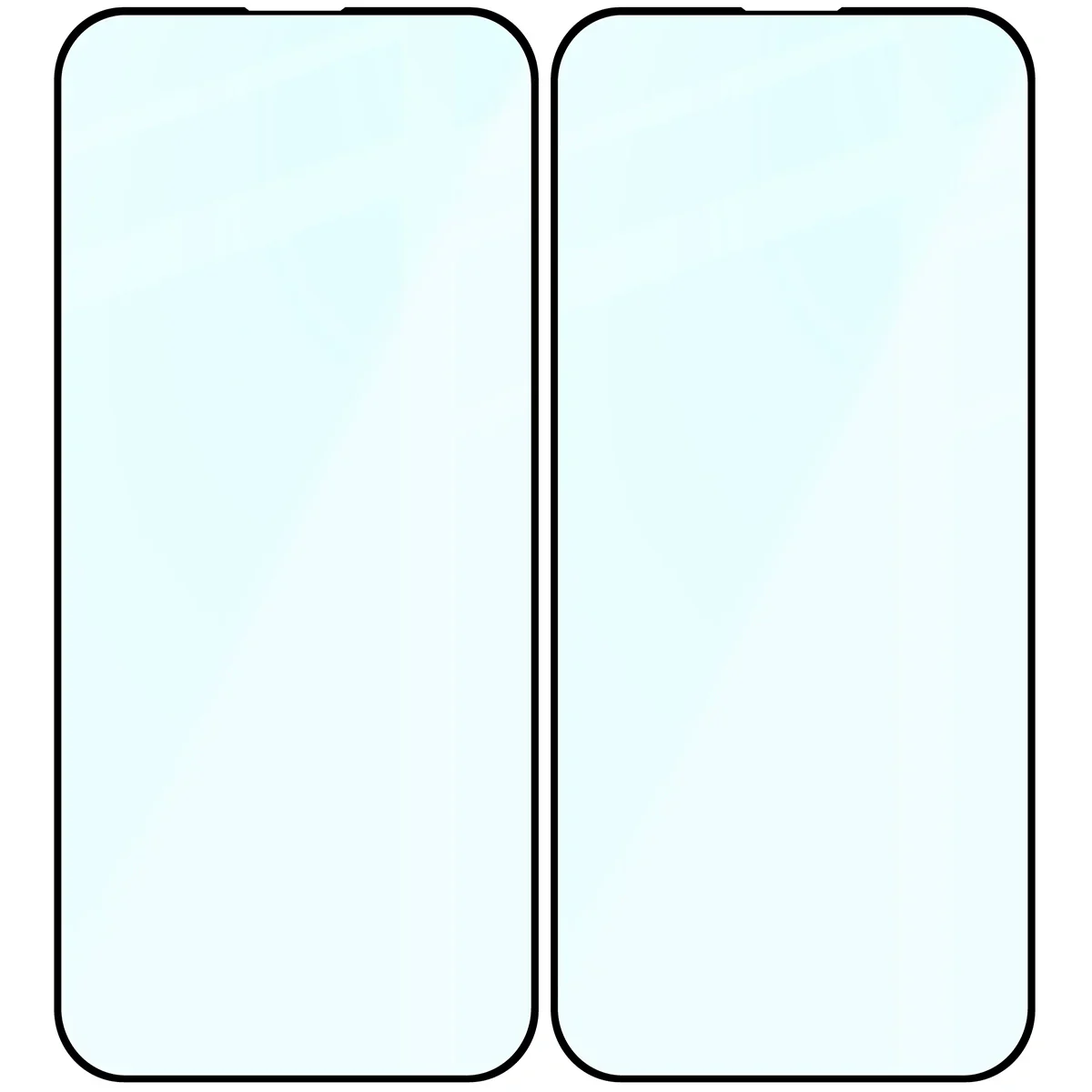Gehärtetes Glas für iPhone 15 Pro Max, Bizon Glass Edge Duo, Schwarzer Rahmen, 2 Stück - Image 4