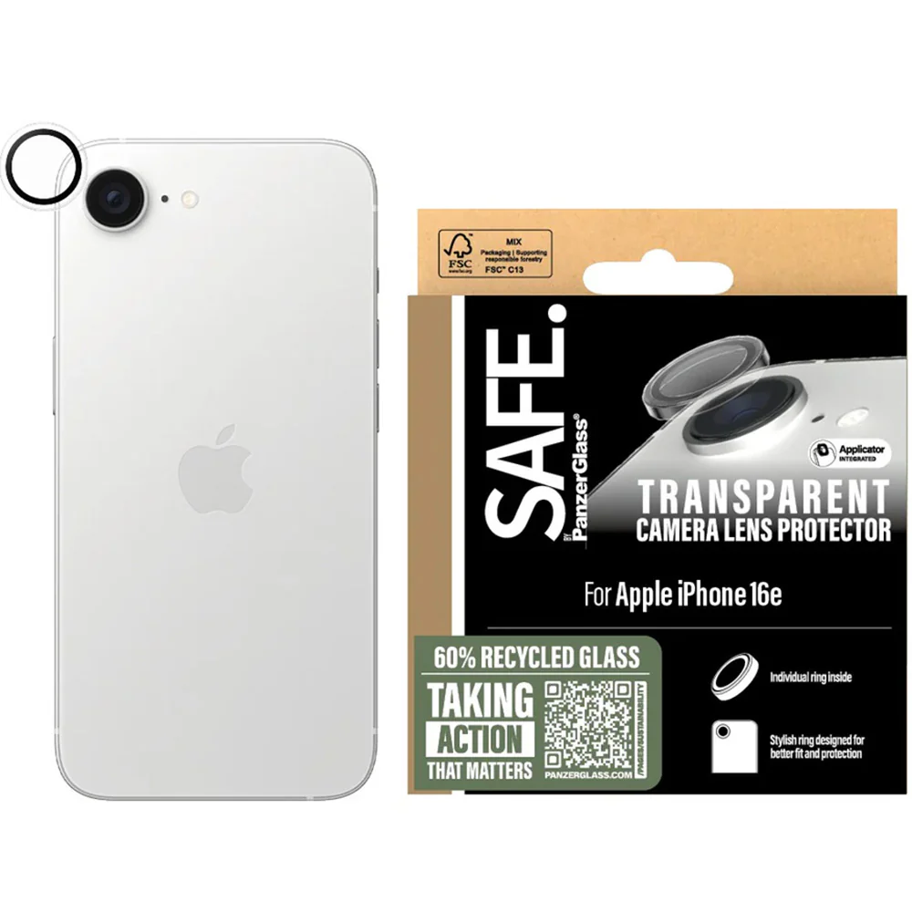 Gehärtetes Glas für iPhone 17e / 16e, Safe by PanzerGlass Camera Lens Protector, Transparent - Image 2