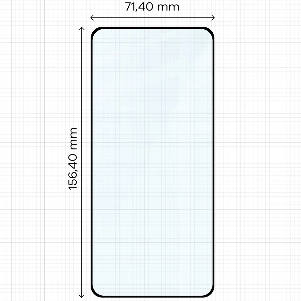 Gehärtetes Glas für Motorola Edge 70, Bizon Glass Edge, Schwarzer Rahmen - Image 2