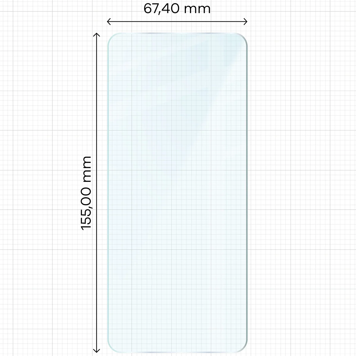 Gehärtetes Glas für Motorola Moto G14 4G / G54 5G / G54 Power 5G / G55 5G, Bizon Glass Clear Duo, 2 Stück - Image 2