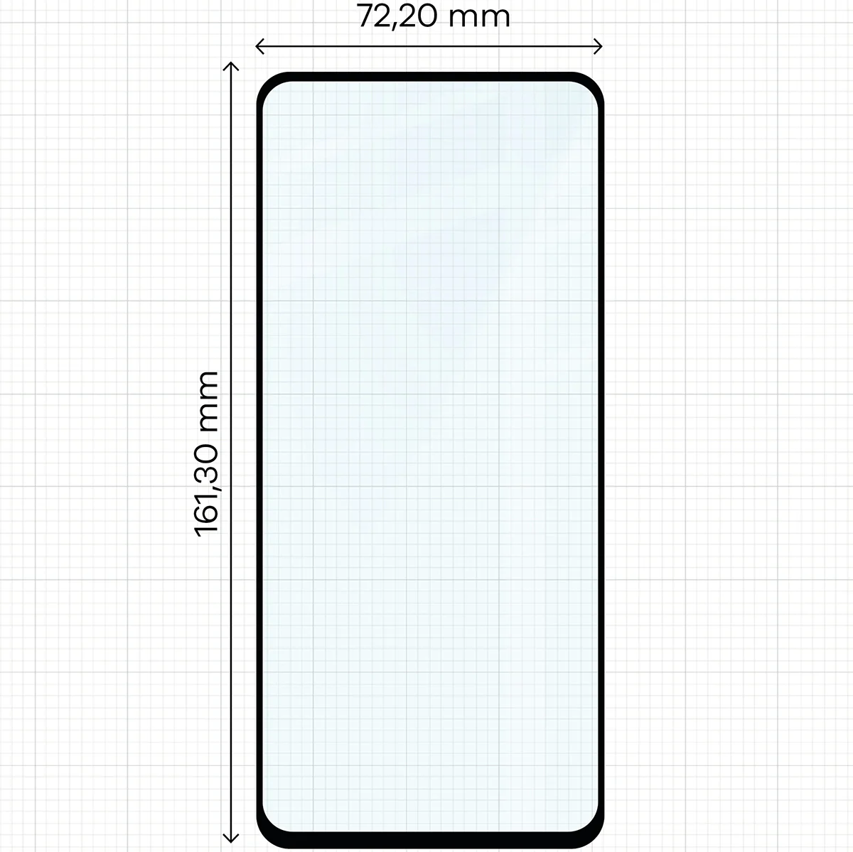 Gehärtetes Glas für Motorola Moto G15 / G15 Power / G05 / E15 / G56 5G, Bizon Glass Edge Duo, Schwarzer Rahmen, 2 Stück - Image 2