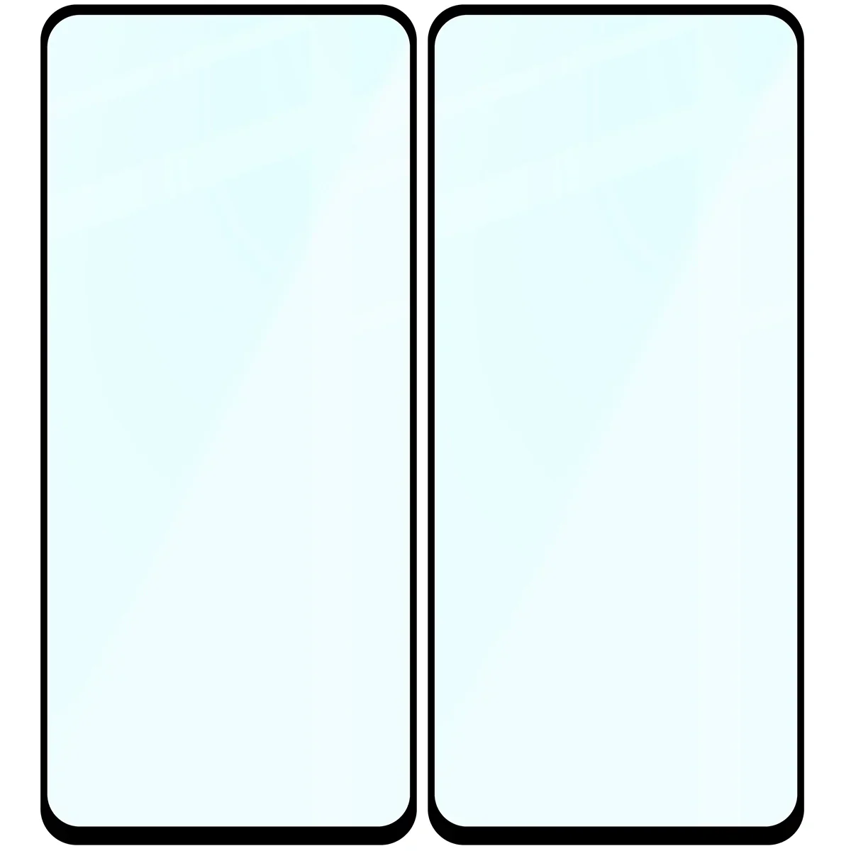 Gehärtetes Glas für Motorola Moto G15 / G15 Power / G05 / E15 / G56 5G, Bizon Glass Edge Duo, Schwarzer Rahmen, 2 Stück - Image 4