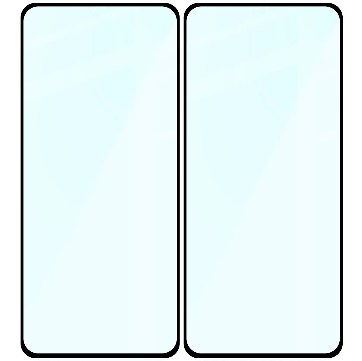 Gehärtetes Glas für Motorola Moto G84 5G, Bizon Glass Edge Duo, Schwarzer Rahmen, 2 Stück - Image 4