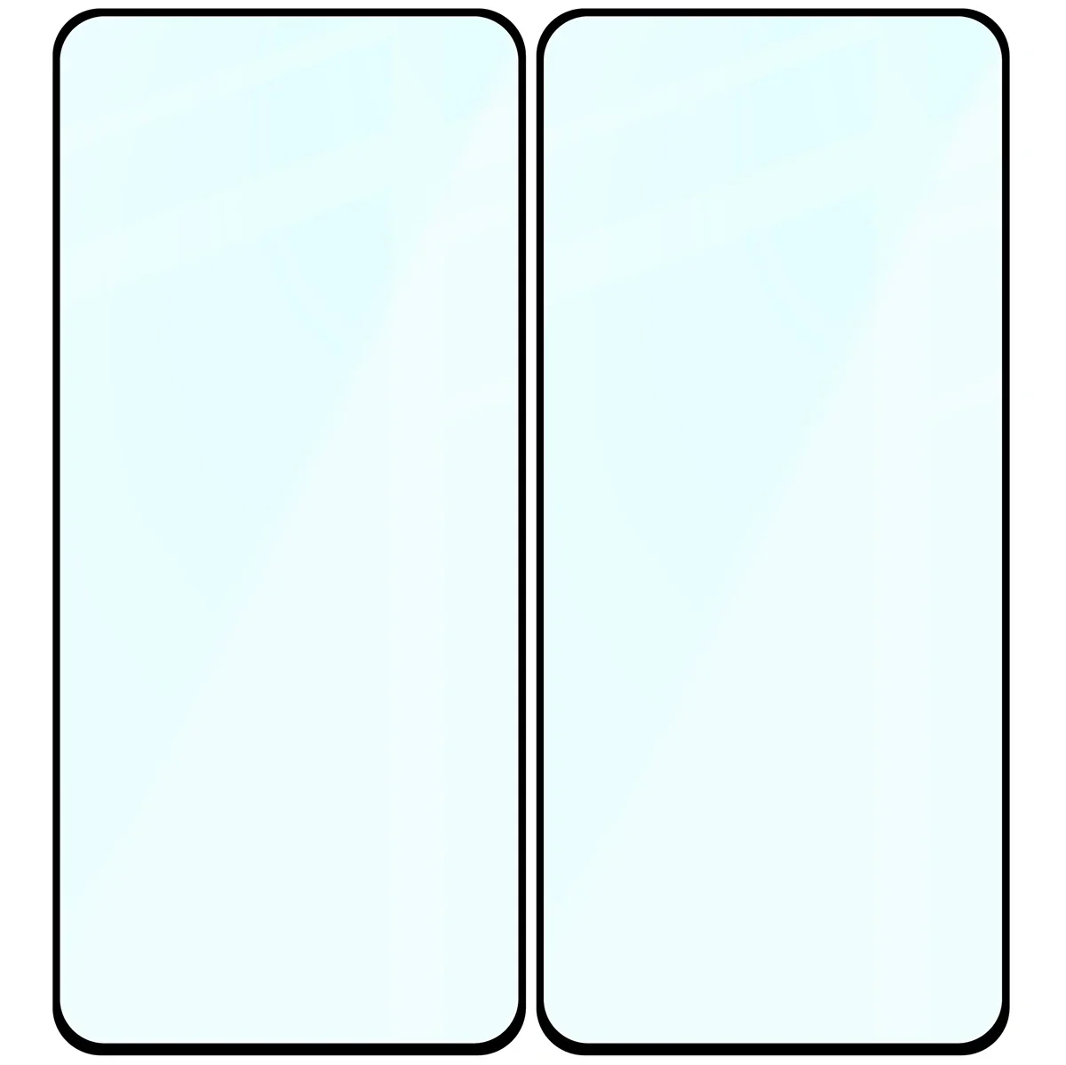 Gehärtetes Glas für Motorola Moto G86 5G / G86 Power 5G, Bizon Glass Edge Duo, Schwarzer Rahmen, 2 Stück - Image 4