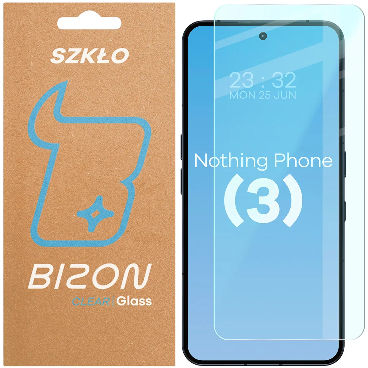Gehärtetes Glas für Nothing Phone (3), Bizon Glass Clear