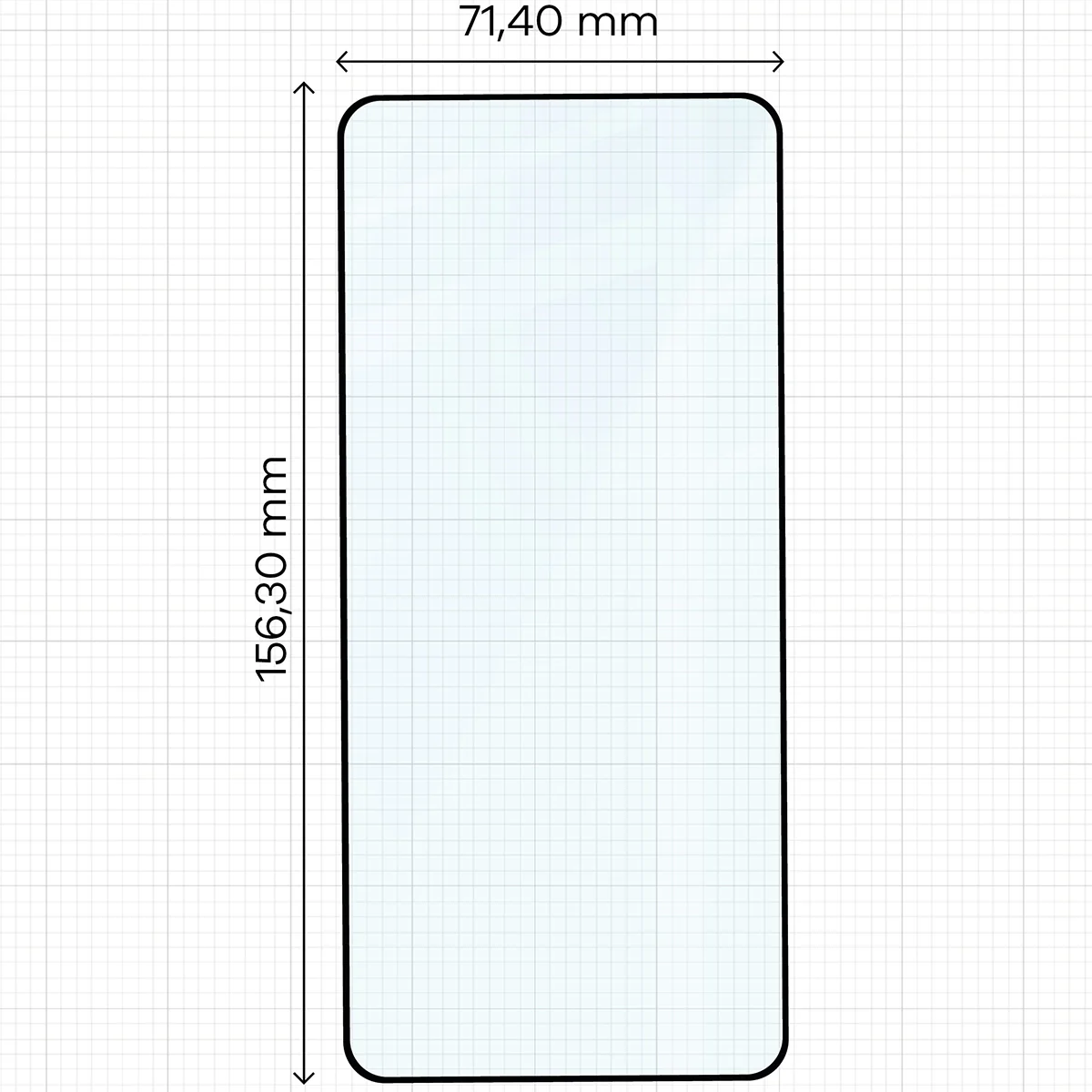 Gehärtetes Glas für Nothing Phone (3), Bizon Glass Edge, Schwarzer Rahmen - Image 2