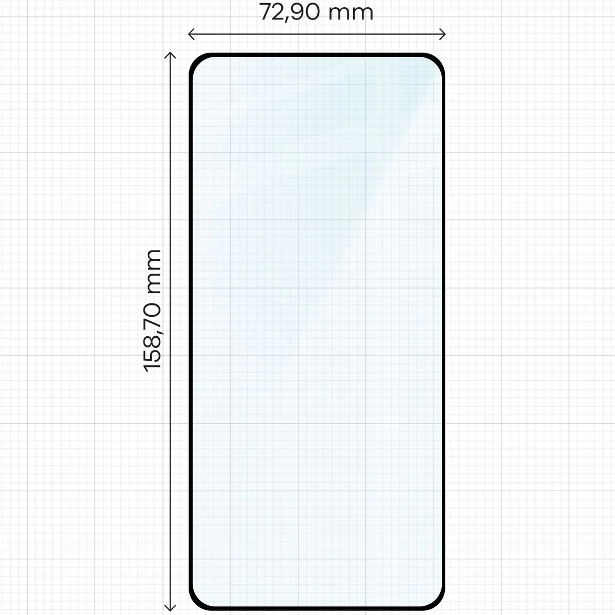 Gehärtetes Glas für OnePlus 13R, Bizon Glass Edge, Schwarzer Rahmen - Image 2