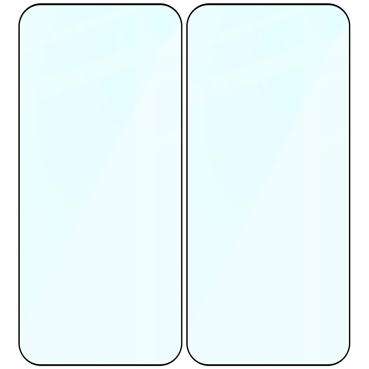 Gehärtetes Glas für OnePlus 15, Bizon Glass Edge Duo, Schwarzer Rahmen, 2 Stück - Image 4