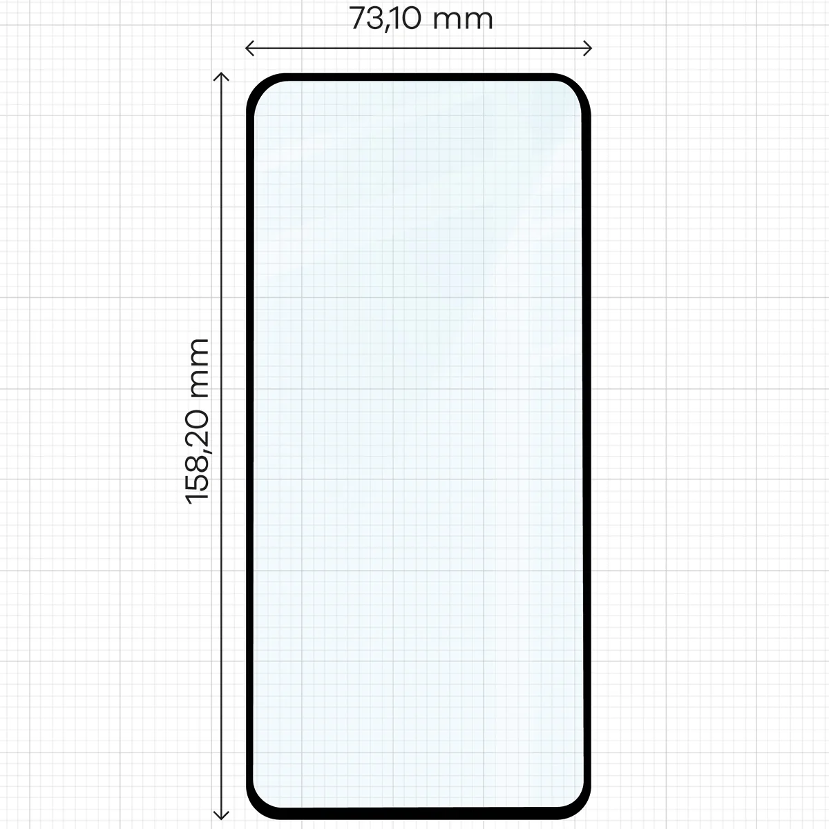 Gehärtetes Glas für Oppo Find X8 Pro, Bizon Glass Edge 3D, Schwarzer Rahmen - Image 2