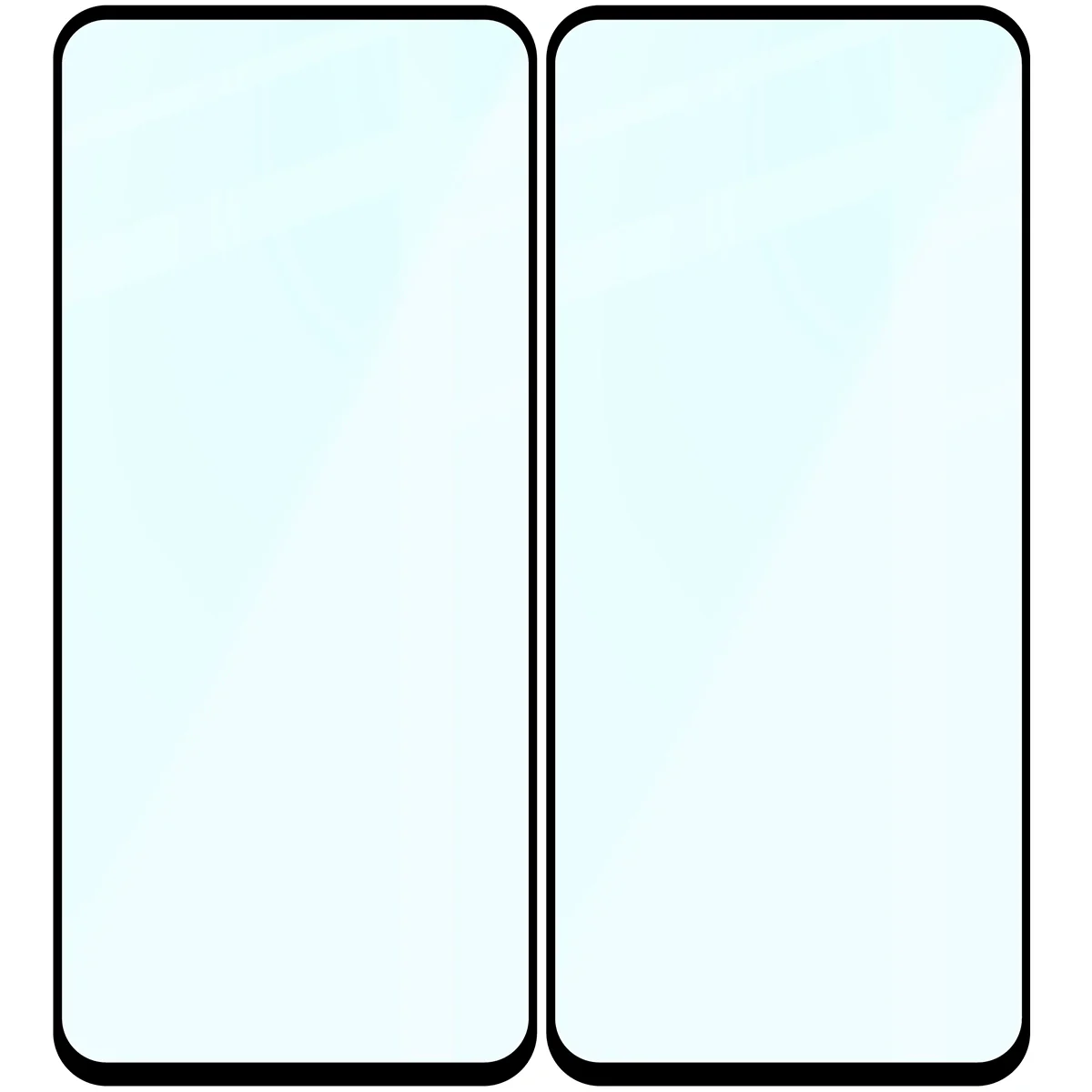 Gehärtetes Glas für Realme C71 4G, Bizon Glass Edge Duo, Schwarzer Rahmen, 2 Stück - Image 4