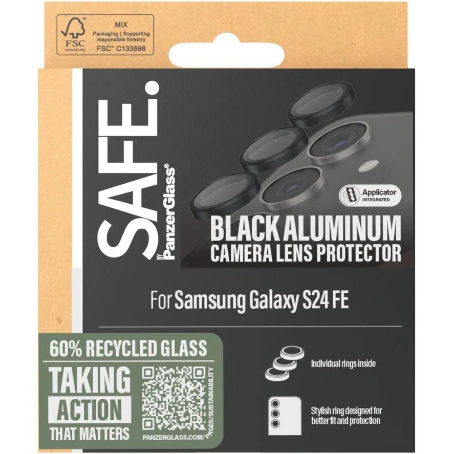 Gehärtetes Glas für Samsung Galaxy S24 FE, Safe by PanzerGlass Camera Lens Protector - Image 5