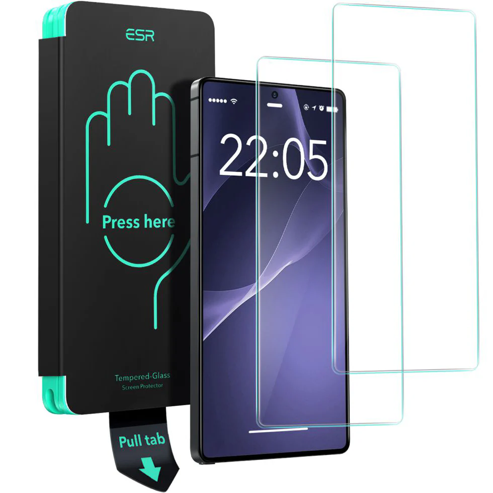Gehärtetes Glas für Samsung Galaxy S25 Ultra, ESR Tempered Glass, 2 Stück