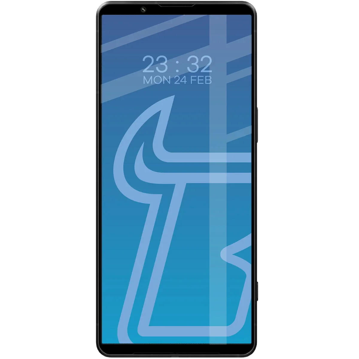 Gehärtetes Glas für Xperia 1 VII, Bizon Glass Edge, Schwarzer Rahmen - Image 3