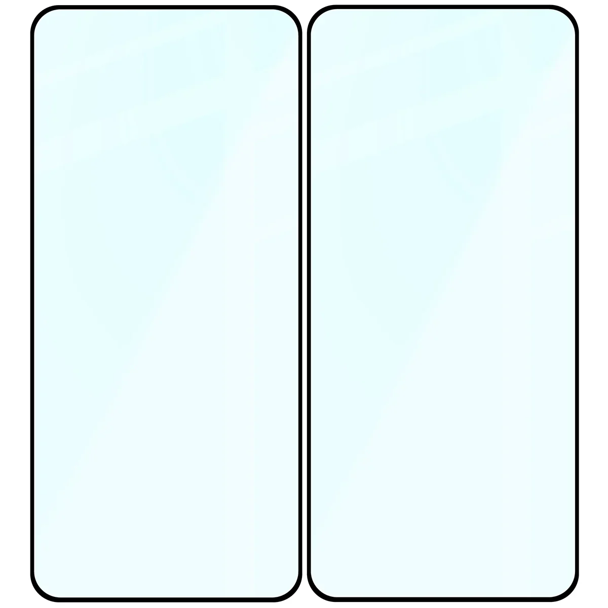 Gehärtetes Glas für Xiaomi 12T / 12T Pro, Bizon Glass Edge Duo, Schwarzer Rahmen, 2 Stück - Image 4