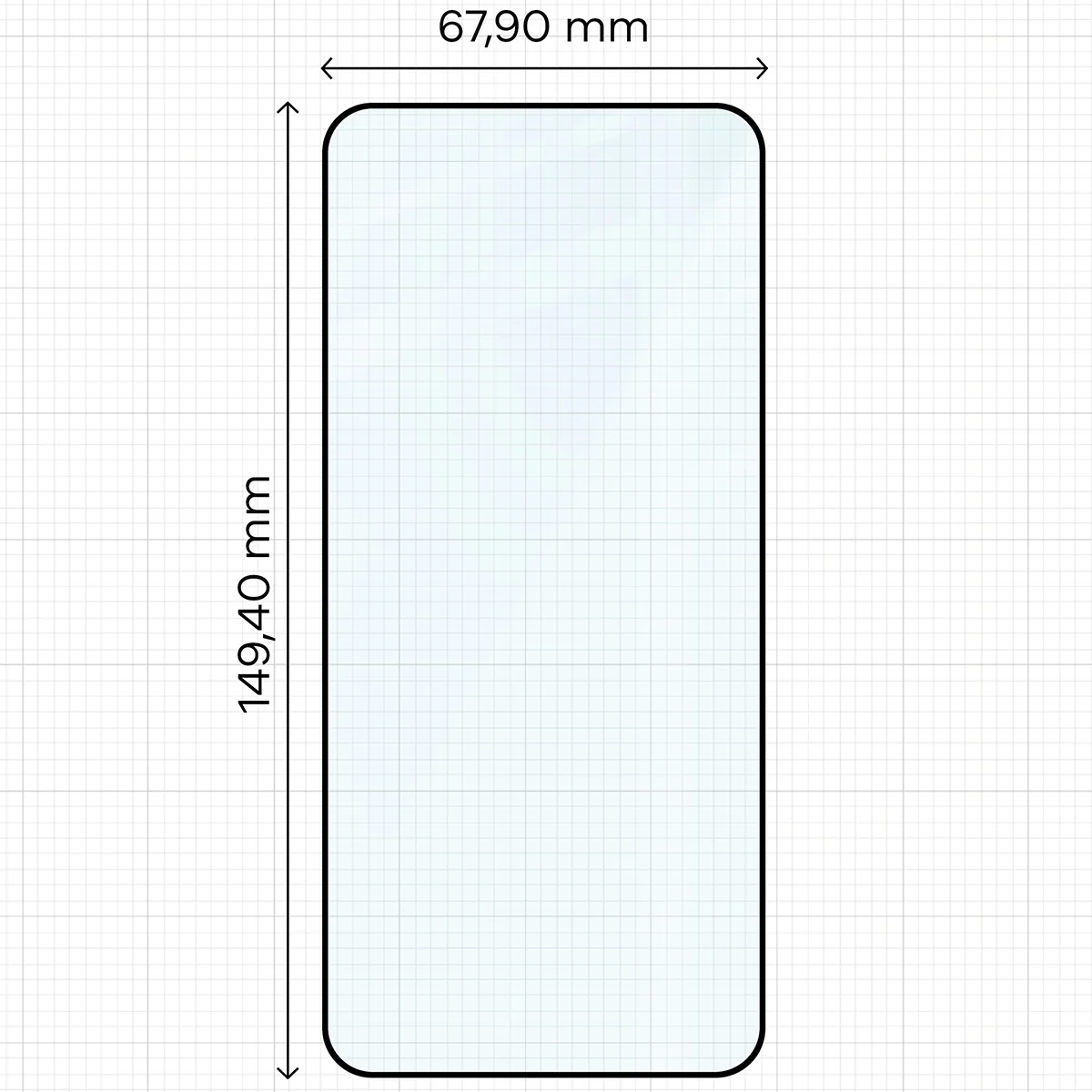 Gehärtetes Glas für Xiaomi 13, Bizon Glass Edge Duo, Schwarzer Rahmen, 2 Stück - Image 2
