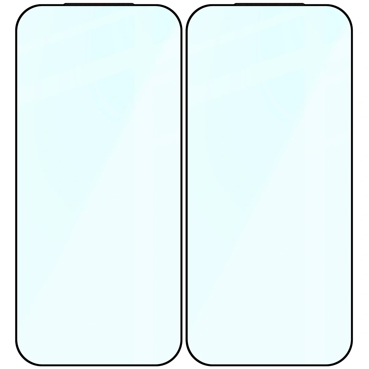 Gehärtetes Glas für Xiaomi 17, Bizon Glass Edge Duo, Schwarzer Rahmen, 2 Stück - Image 4