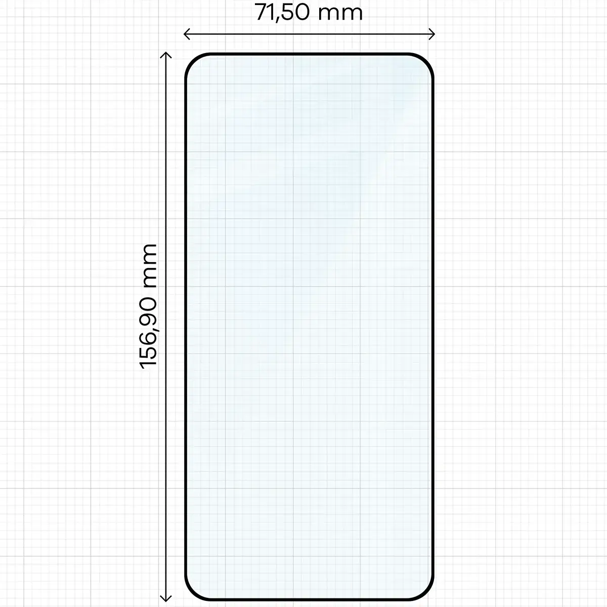 Gehärtetes Glas für Xiaomi Poco F7 Pro / F7 Ultra, Bizon Glass Edge, Schwarzer Rahmen - Image 2