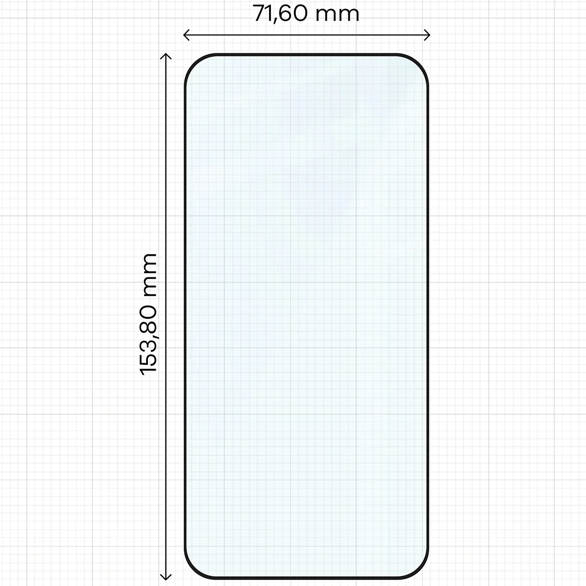 Gehärtetes Glas für Xiaomi POCO F8 Pro, Bizon Glass Edge Duo, Schwarzer Rahmen, 2 Stück - Image 2