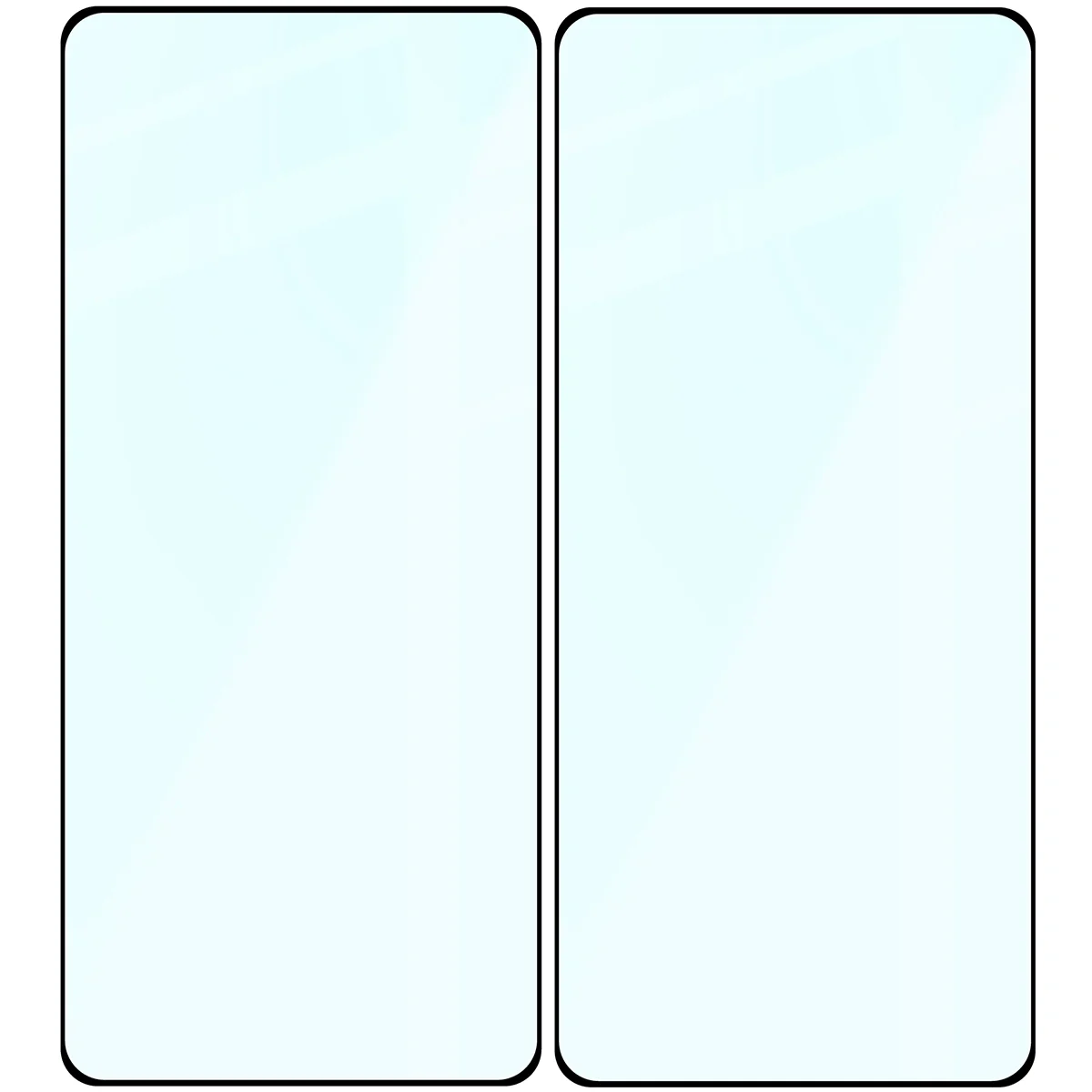 Gehärtetes Glas für Xiaomi POCO X6 / M6 Pro 4G / Redmi Note 13 5G / 13 Pro 4G/5G, Bizon Glass Edge Duo, Schwarzer Rahmen, 2 Stück - Image 4