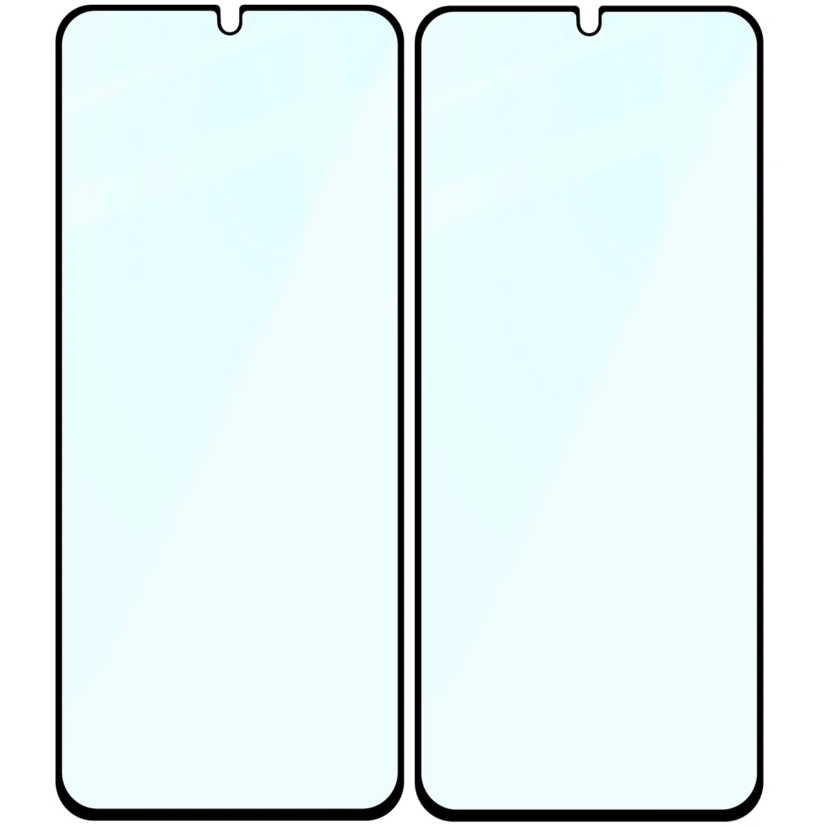 Gehärtetes Glas für Xiaomi Redmi A5 4G / POCO C71 4G, Bizon Glass Edge Duo, Schwarzer Rahmen, 2 Stück - Image 4