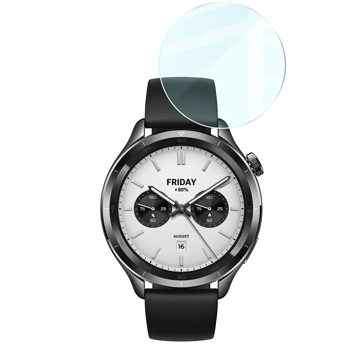 Gehärtetes Glas für Xiaomi Watch S4, Bizon Glass Watch Clear, Transparent - Image 5