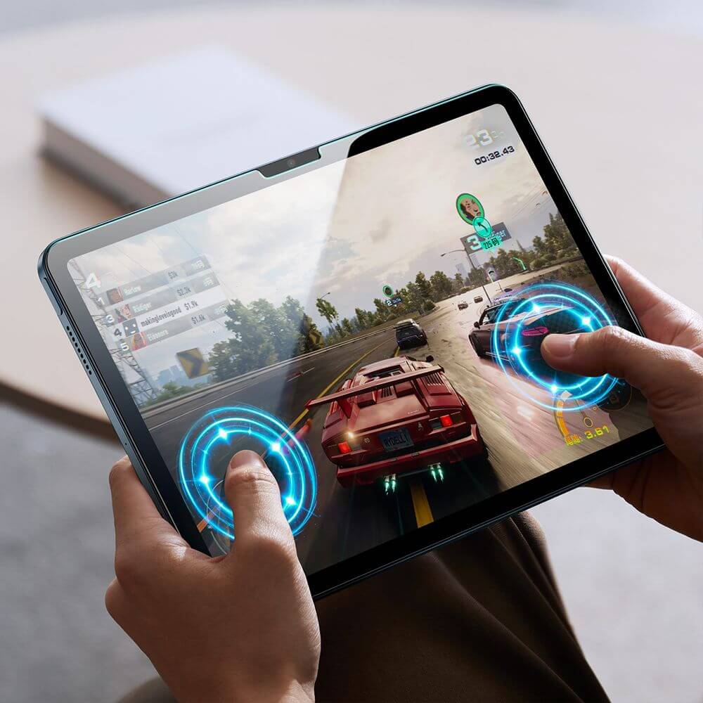 Gehärtetes Glas mit Positionierrahmen für iPad 11 / 10 gen. 2025 / 2022, ESR UltraFit Tempered Glass, 2 Stück - Image 9
