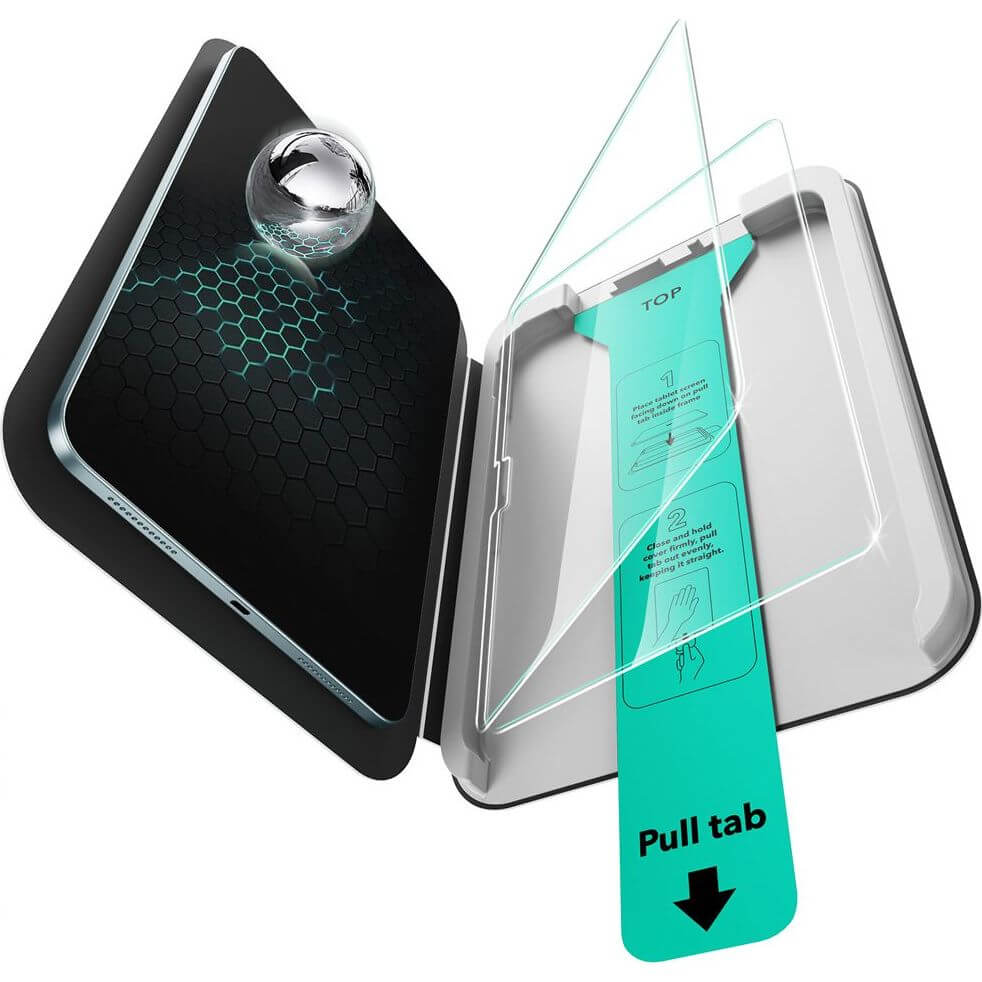 Gehärtetes Glas mit Positionierrahmen für iPad Air 13" M4/M3/M2, ESR UltraFit Tempered Glass, 2 Stück - Image 3